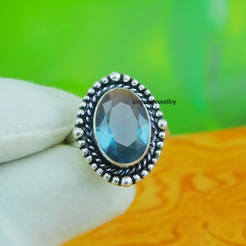 Bague faite main argent - en,