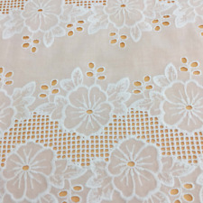 Broderie Dentelle Coton Tissu Par Mètre pour Robe Jupe Nappe Couture DIY
