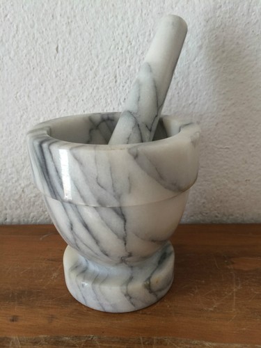 Ancien pilon mortier marbre - ancien,