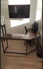 Bureau d'angle Table VASAGLE télé travail quasi neuf (3mois) parfait état