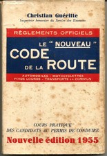 Livre Code De La Route 1955.96 pages. Dans son jus et complet.