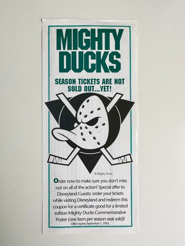 Flyer disney mighty ducks - flyer,