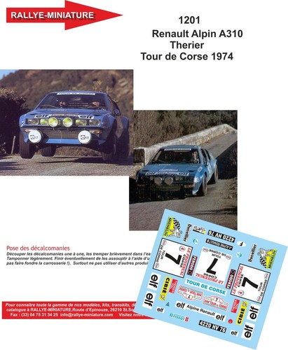 Decals ref 1201 alpine - decals,