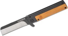 Couteau Gerber Quadrant Bamboo Lame Sheepsfoot Acier 7Cr17MoV Deux Tons G4051