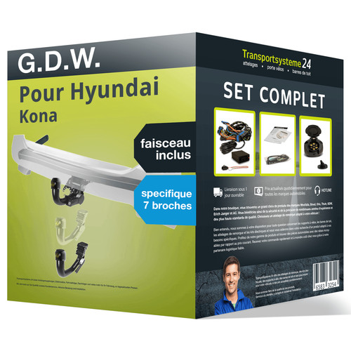 Attelage pour hyundai kona - pour,