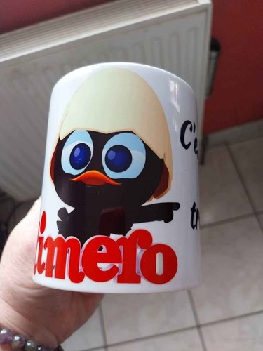 Mug humour calimero est - mug, humour,