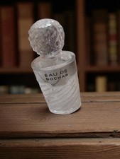 Grand flacon de parfum vintage ancien, bouteille rétro collection décoration vid