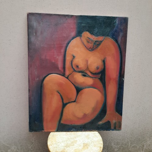 Tableau huile ancien - tableau,