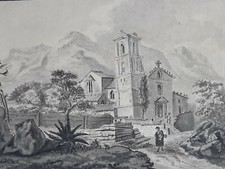 Paysage Eglise Montagne DESSIN