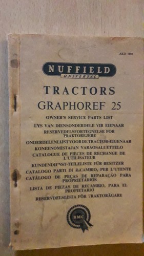 Nuffield tracteur graphoref - nuffield, 25