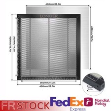Table de travail en nid d'abeille Gravure à laser Graveuse Pièces 400x400mm USED