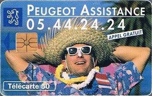 Telecarte peugeot assistance - telecarte,