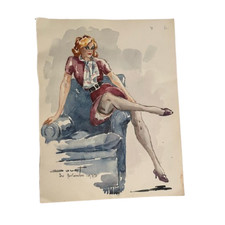 Dessin Pierre Douet femme