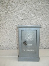 ANCIENNE TIRELIRE METAL COFFRE-FORT  LA POPULAIRE - VIE 