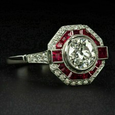 Bague de fiançailles vintage