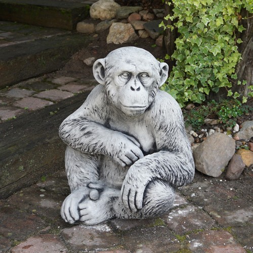 Statuette pierre singe - pierre,