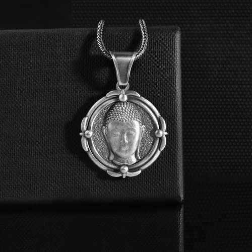Collier bouddha argent - collier, en