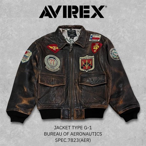 Veste cuir avirex - veste, années