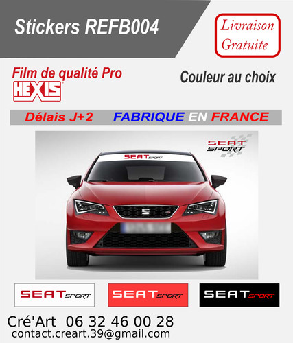 Sticker bande pare soleil seat - bande,