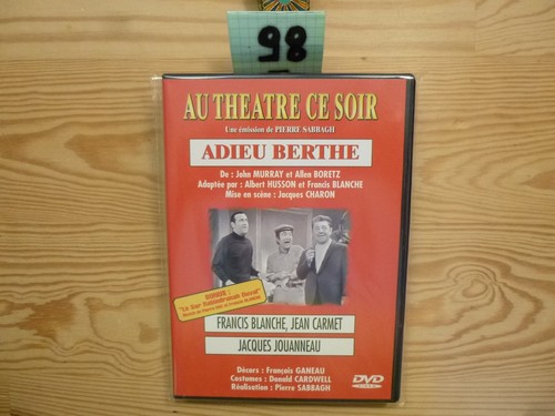 Dvd adieu berthe francis - :,