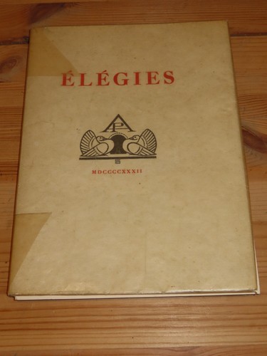 Livre elégies jean la - livre, de
