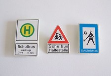 PLAYMOBIL (Q1264) CHANTIER - Lot E de 3 Panneaux de Signalisation Vintage