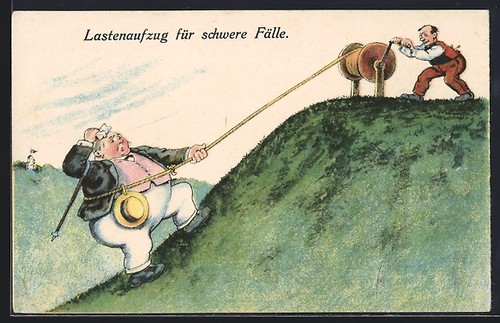 Carte postale monte-charge