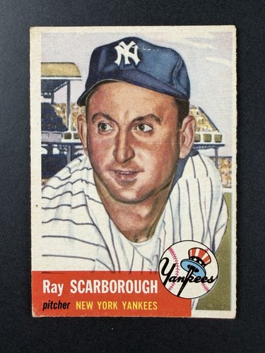 1953 topps ray scarborough - topps,