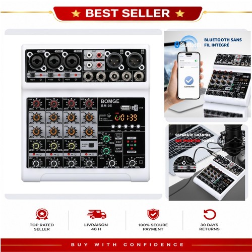 Bomge table mixage audio - de,