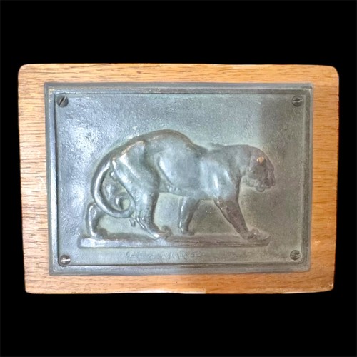 Bas relief animalier bronze - animalier,