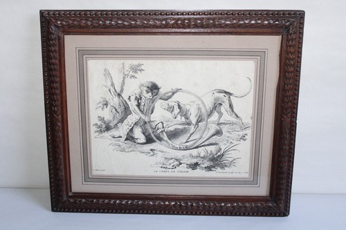 Antique engraving after - , hüet