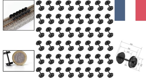 Lot roues noires - 48, h0