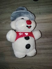 Peluche Bouli Bonhomme de neige  - vintage 26cm