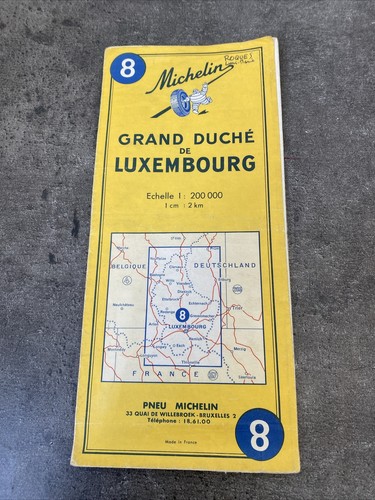 Ancienne carte michelin jaune - michelin,
