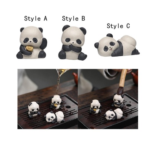 Mini panda statue miniature - mini,