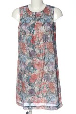 H&M Robe chemisier Dames Robe T EU 36 gris clair-rouge-bleu style décontracté