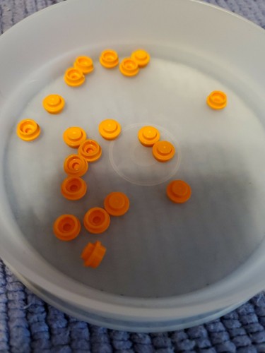 Lego round orange lot - orange,