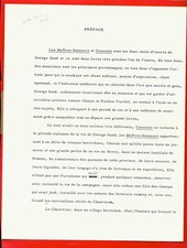 ED36-TAPUSCRIT-A.MAUROIS-[LES MAITRES SONNEURS ET CONSUELO]-[GEORGES SAND]-1954