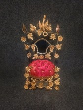 Grand Intérieur De Globe De Mariée Fin XIXe Garniture Style Napoléon III 