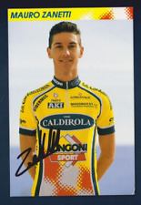 CYCLISME carte cycliste MAURO ZANETTI équipe VINI CALDIROLA  Longoni Signée