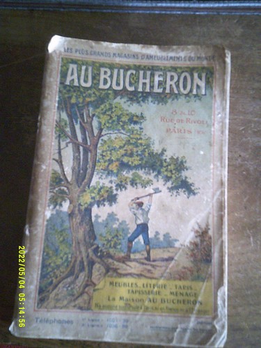 Ancien catalogue bucheron - ancien, au