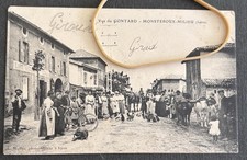 CPA 38 ISERE Vue du GONTARD MONSTEROUX MILLIEU Une rue Animée