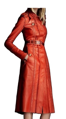 Trench coat cuir pour - trench-coat,