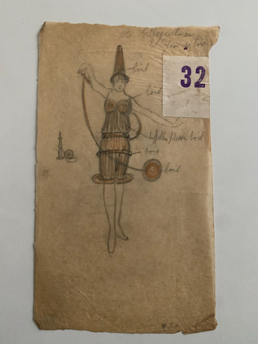 Dessin original costume - costume, de