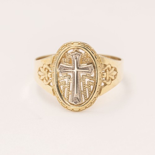 Bague chevalière ovale - de,