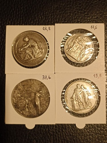 Médaille argent massif - argent,