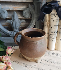 ANCIEN PETIT   POT GRES MARRON