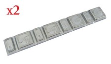 2 x  barrette plomb masse