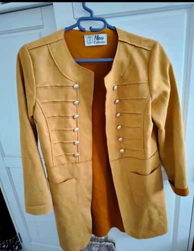 Veste jaune moutarde - jaune,