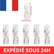 5 x T5 W3W W1.2W Halogène Blanc 6000k  12V 0,3W Tableau De Bord Voiture
